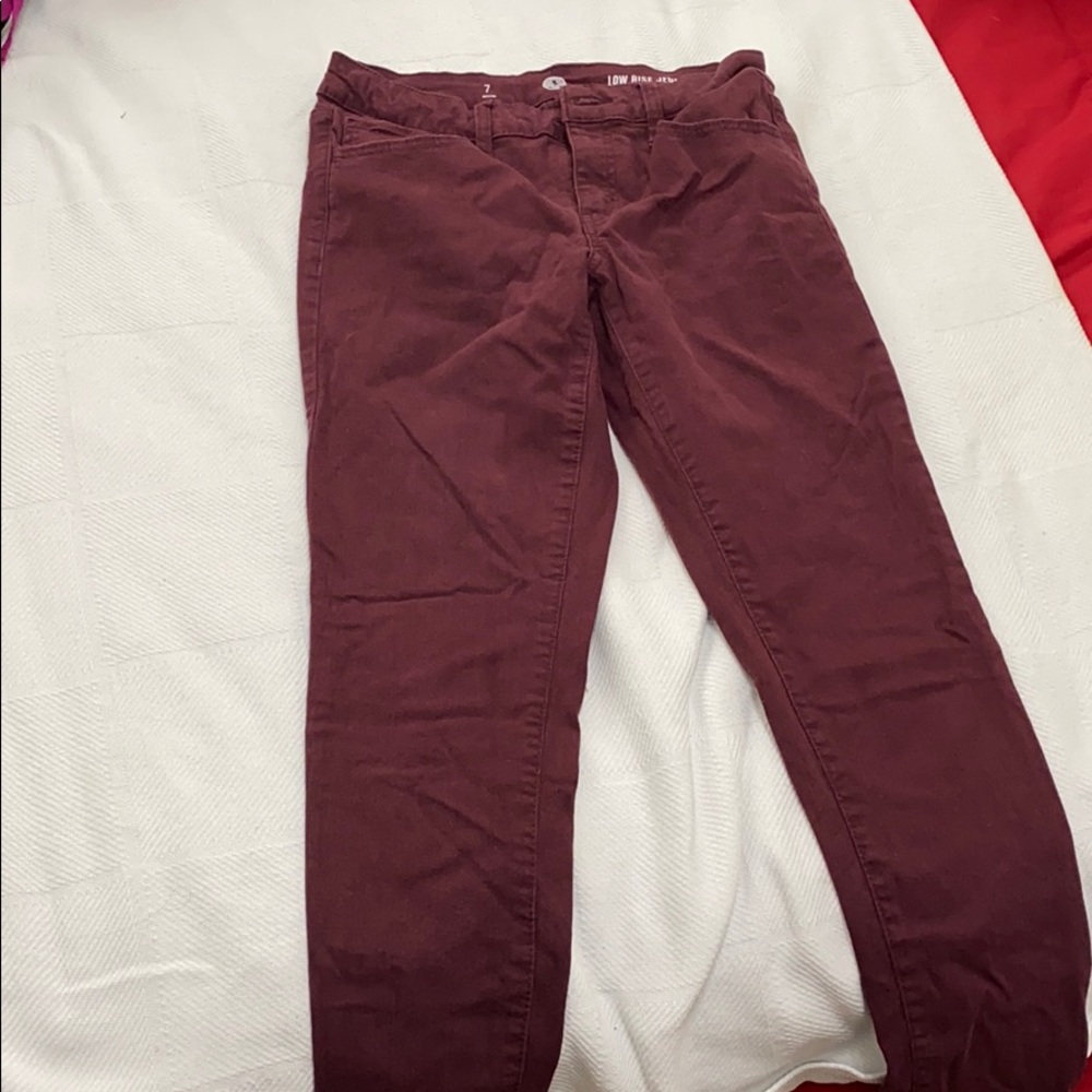 Dark purple jeans